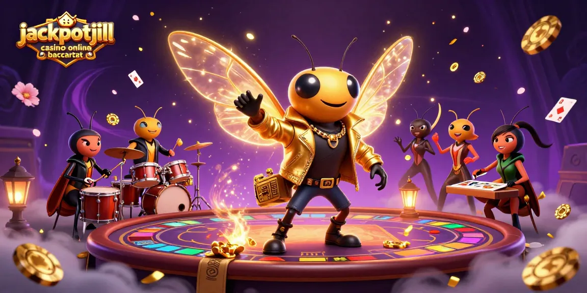 Engage with jackpotjill casino online baccarat with a lively 3D scene of cartoon characters and dynamic game elements